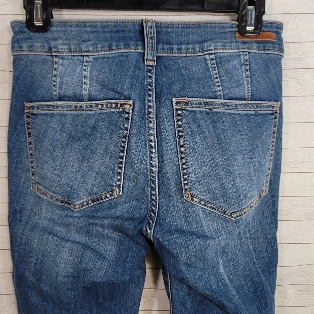 PILCRO & THE LETTERPRESS for Anthropologie HIGH RISE DENIM LEGGING sz 25